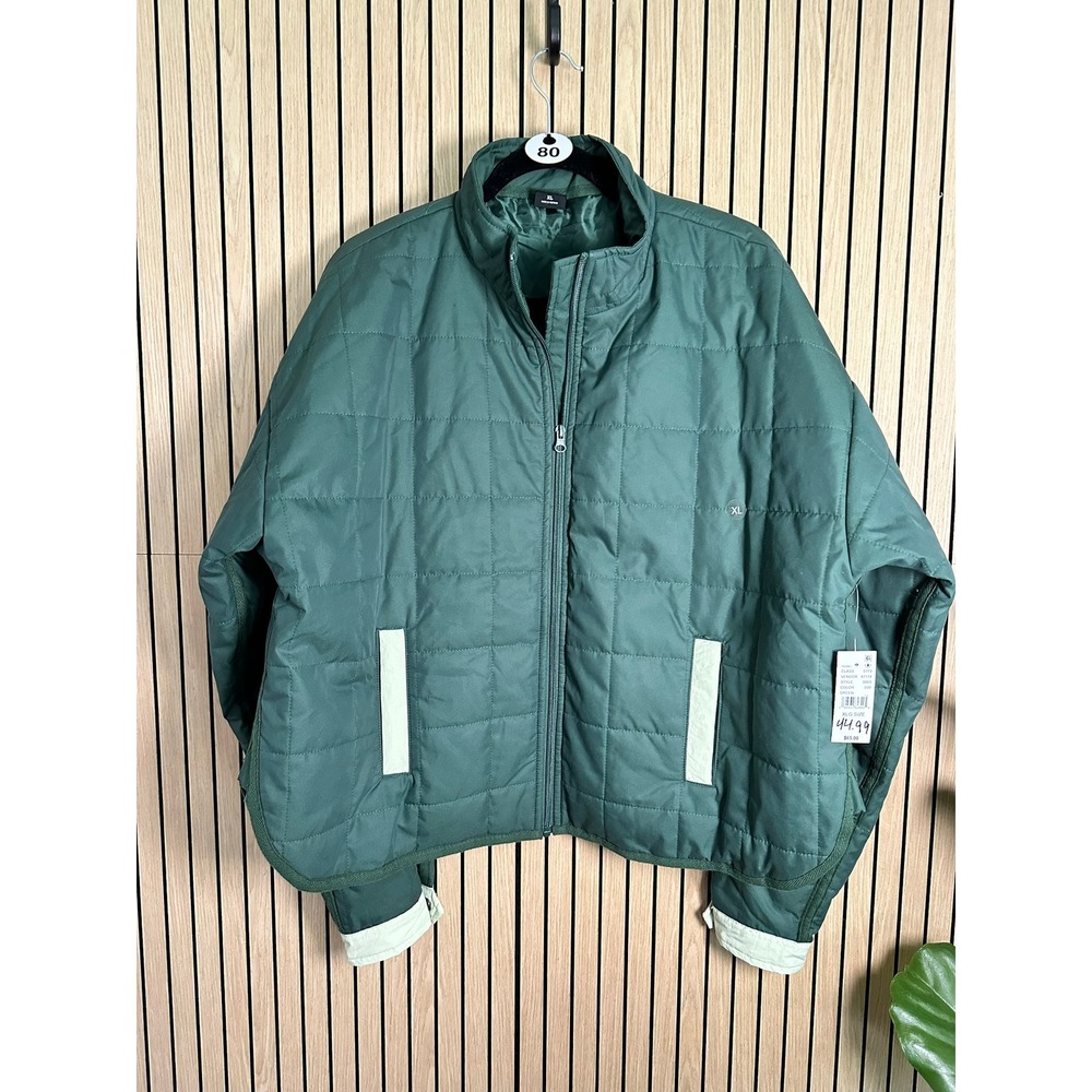 PacSun Pac 1980 Quilted Puffer Jacket Forest Green (XL, NWT)